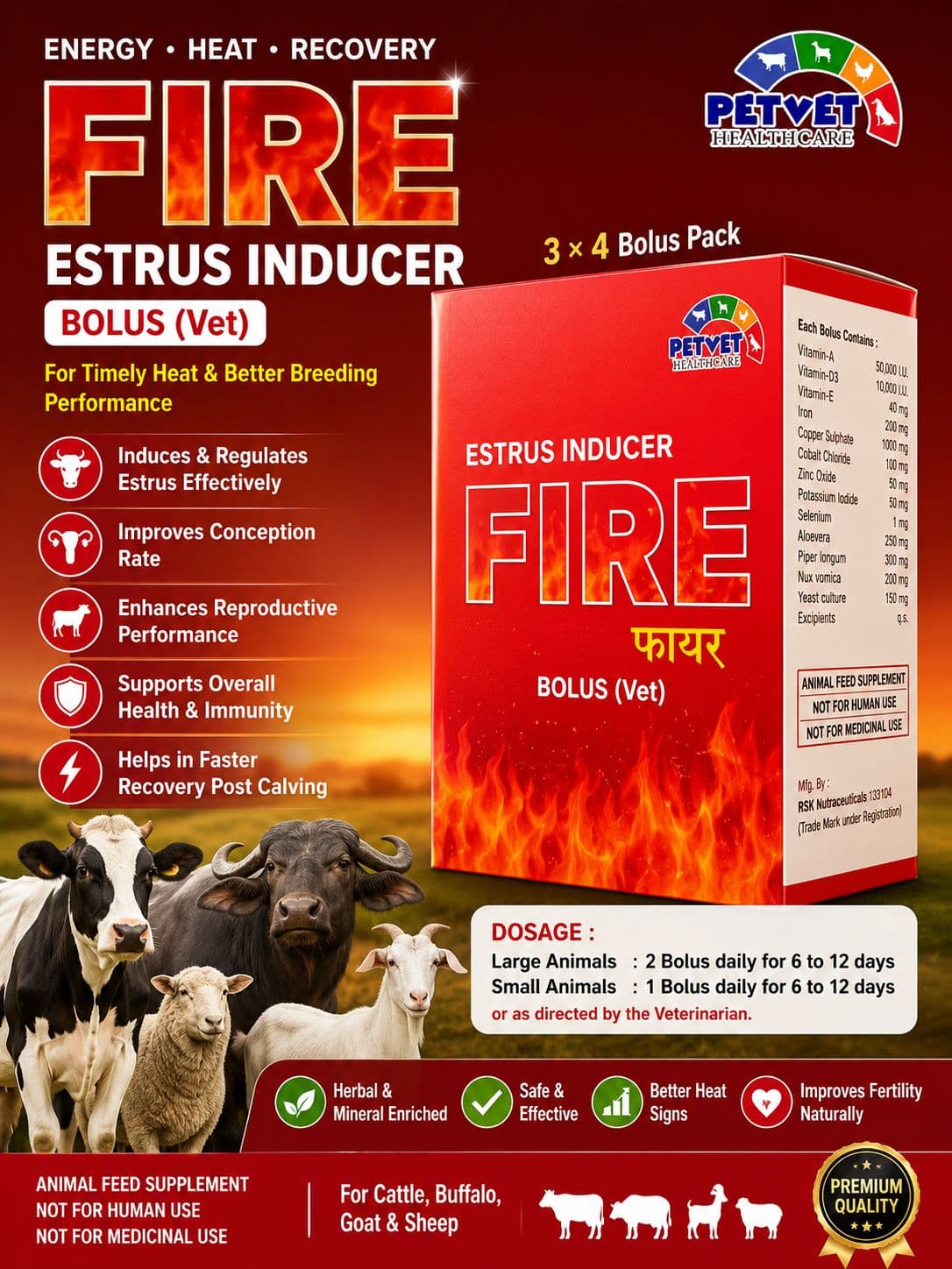FIRE BOLUS