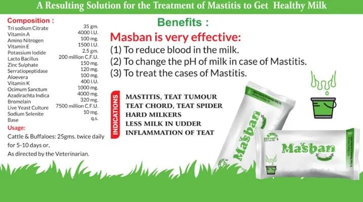 MASBAN Mastitis Prevention Powder (10 × 50 g)