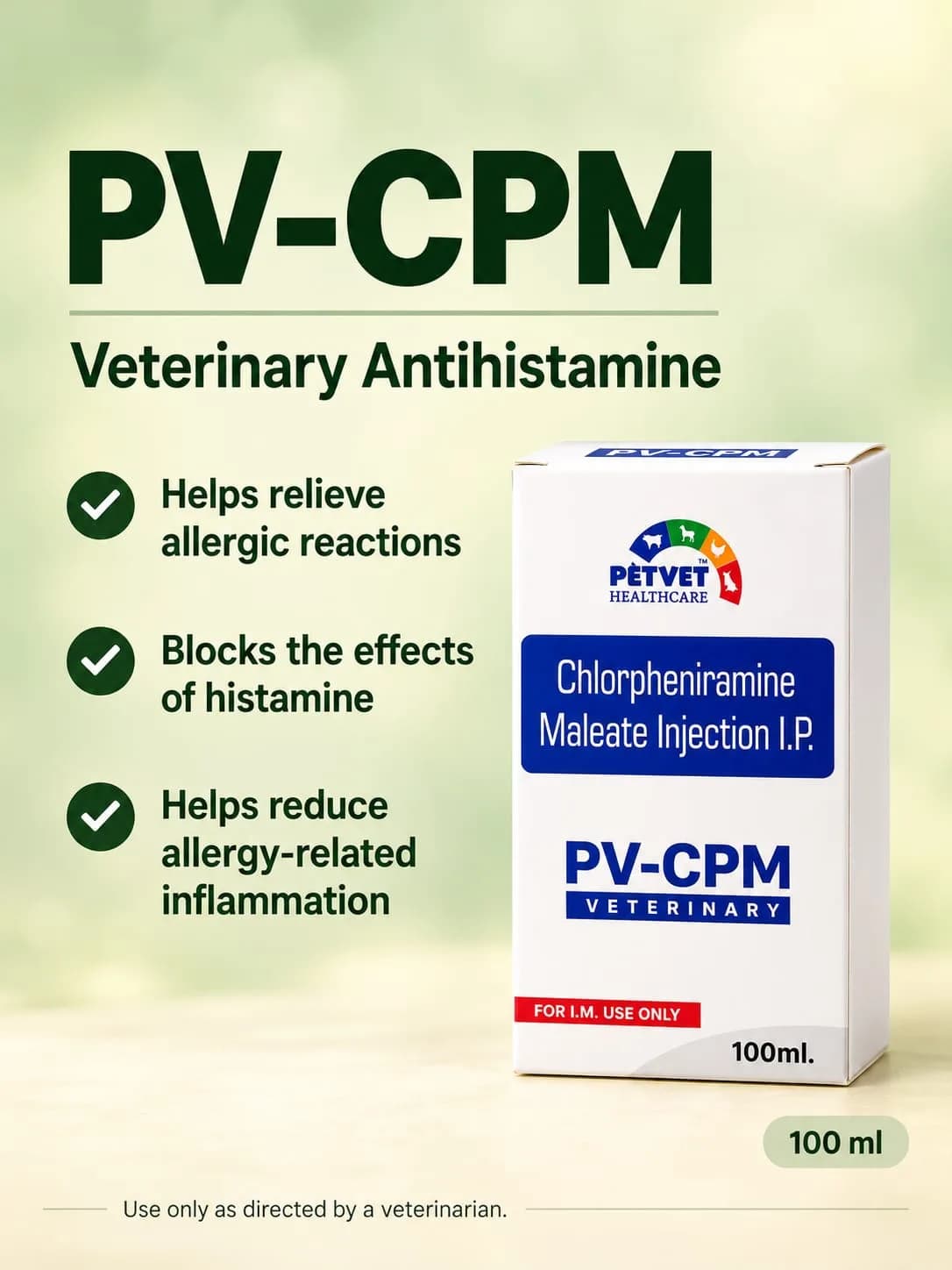 Chlorpheniramine Maleate (PV-CPM) Injection